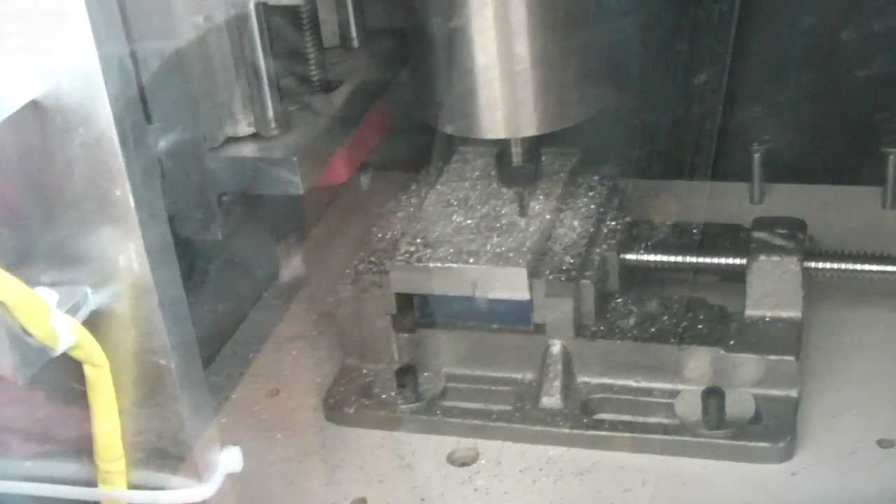Aluminum milling with new 1.5 kW spindle. Фрезерование алюминия новым 1.5 кВт шпинделем.