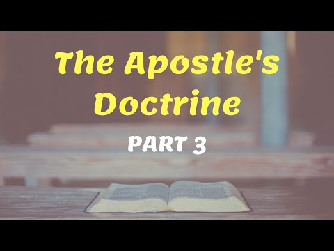 The Apostle's Doctrine - Part 3 (English-Hindi) || Godwin Sequeira The Apostle's Doctrine - Part 3 (English-Hindi) || Godwin Sequeira