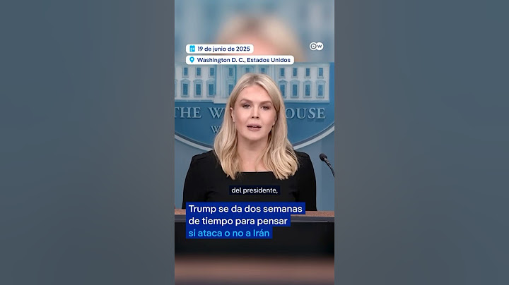 Trump se da dos semanas de tiempo para pensar si ataca o no a Irán