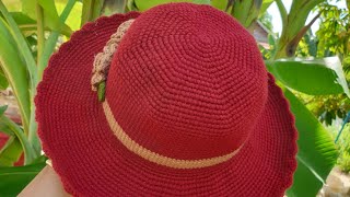 របៀបចាក់មួកមនុស្សធំHow to crochet woman hat_ vietnam string_New style 2021