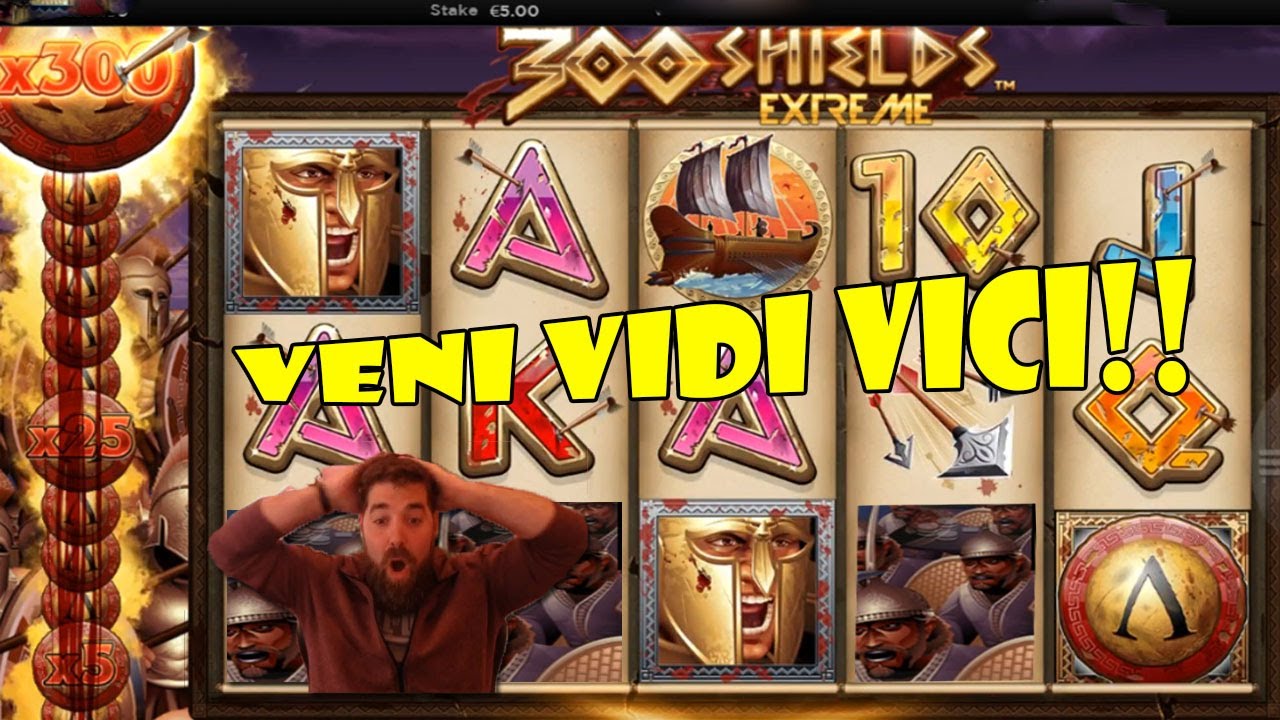 300 Shields EXTREME New slots HUGE win!!!!!