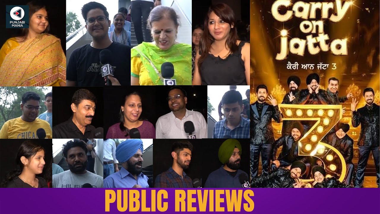 Carry on Jatta 3 Public Review | Gippy Grewal, Sonam Bajwa | Punjabi Movie | Punjabi Mania