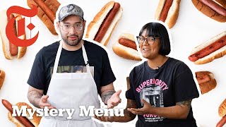2 Chefs Try to Make A Meal Out of Hot Dogs | Mystery Menu With Sohla and Ham | NYT Cooking Guide