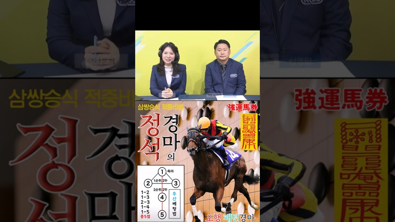 12/14 서울 일요경마 해설방송 김수인 마사회 아나운서 인사, 12R 결과