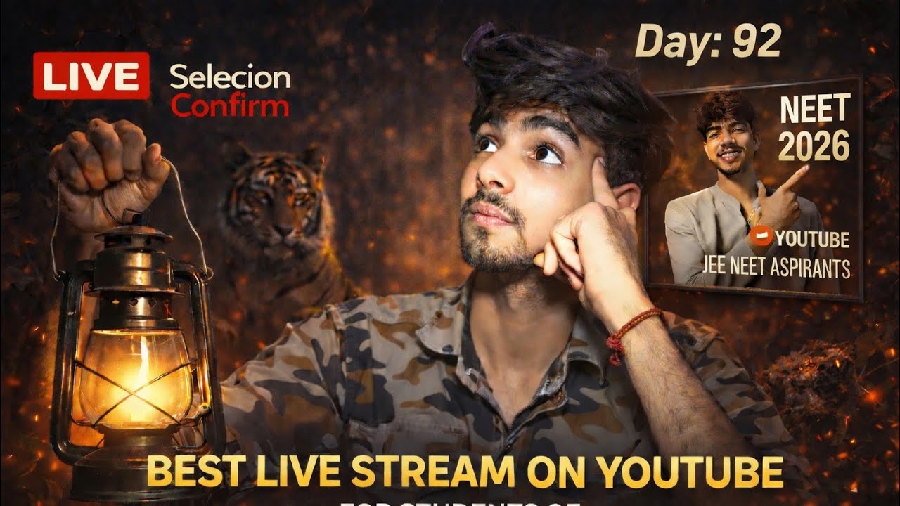 🔴Live 📚Study 🏁 NEET 🧬JEE 🧑‍🎓 🔥UPSC👮With all Neet2026 aspirants ☺️