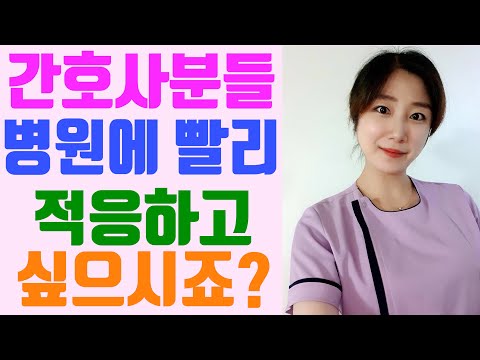 업무 빠르게 적응할 수 있는 노하우!! / 신규간호사가 병원에 빨리 적응하는 방법 / 병원업무 쉽게 공부할 수 있는 기법