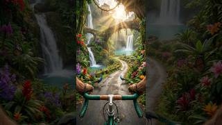 4K Virtual Cycling Tour: Underwater Tunnel &amp; Dragon Mountain (ASMR) 🚲🐉