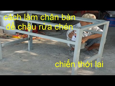 Video Cách làm chân bàn để chậu rửa chén ( lavabo) - youtube