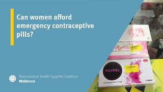 Can women afford emergency contraceptive pills