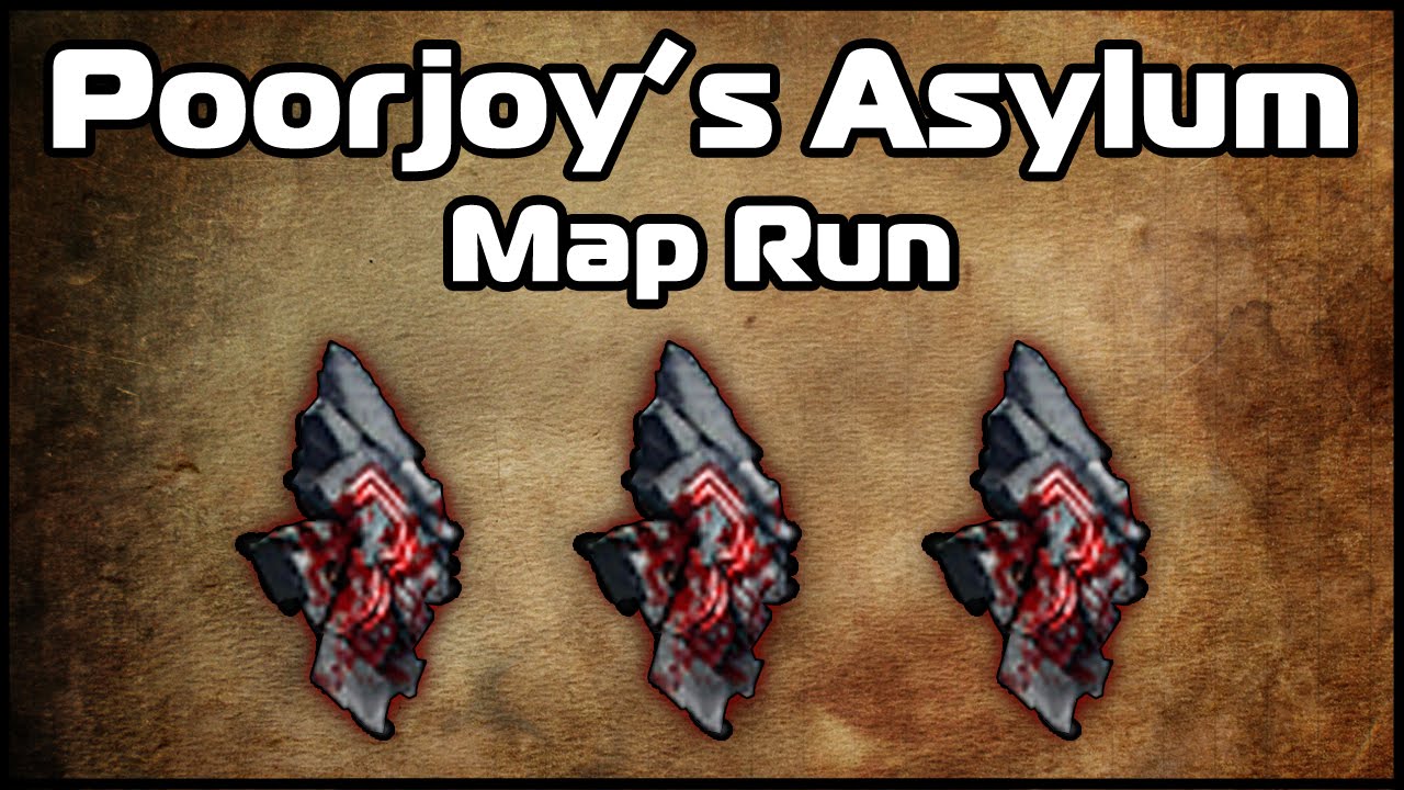 Poorjoy Map Layout PoE | Poorjoy's Asylum | Unique Map Run | feat. Shadow Ball Lightning ...