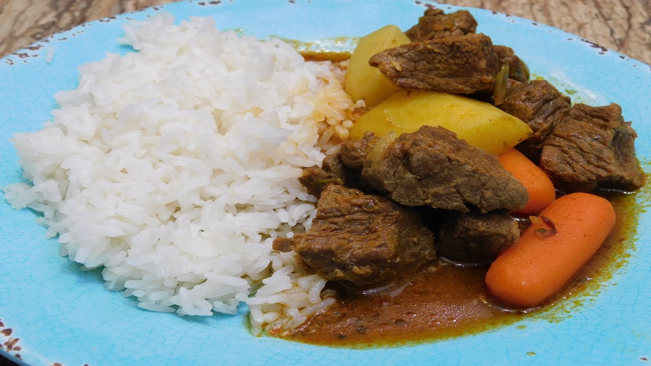 Boricua style Carne Guisada(beef stew) in a Pressure Cooker! YouTube