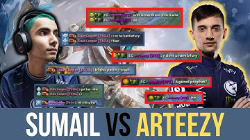 SUMAIL vs ARTEEZY CLASH OF CARRY - DOTA2 7.29 GAMEPLAY