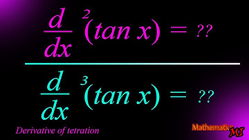 Derivative of tetration of tanx