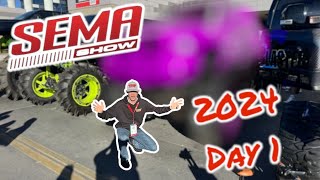 I Built A SEMA Truck!! (Sema 2024 Day 1)