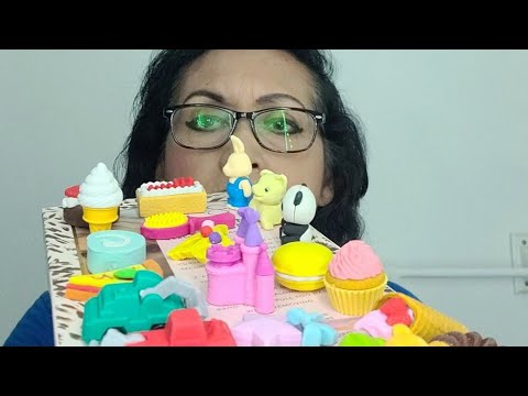 ASMR sounds, más gomitas eraser set (borradores)