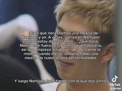 Jin told us that Namjoon wanted confirmation that he had a son who was closer to Namjin.