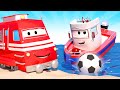 Troy The Train -  Meet Bobby the boat  - Car City ! Train Cartoon for children