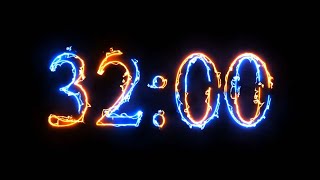32 Minute Timer - 1920 seconds Timer - Clean & Simple [ELECTRIC]