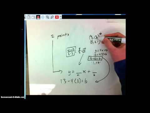 Python Packet 1: Equation of a Line