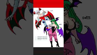 Morrigan & Lilith(Darkstalkers) Fan Art Drawn by Me #morrigan #lilith #darkstalkers #fanart