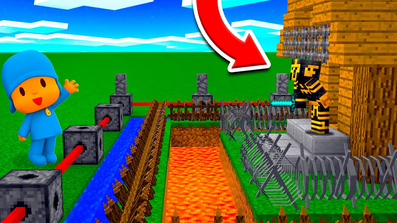 10 HACKS DE CONSTRUCCIÓN PARA DEFENDER TU CASA DE POCOYO EN MINECRAFT 😱