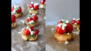 How To Make Bruschetta Inspired Snacks - Your Wish Wednesday - By One Kitchen
