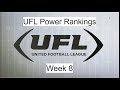 2024 Week 8 UFL Power Rankings