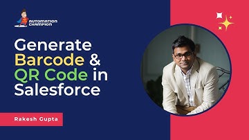 Generate Barcode and QR Code in Salesforce