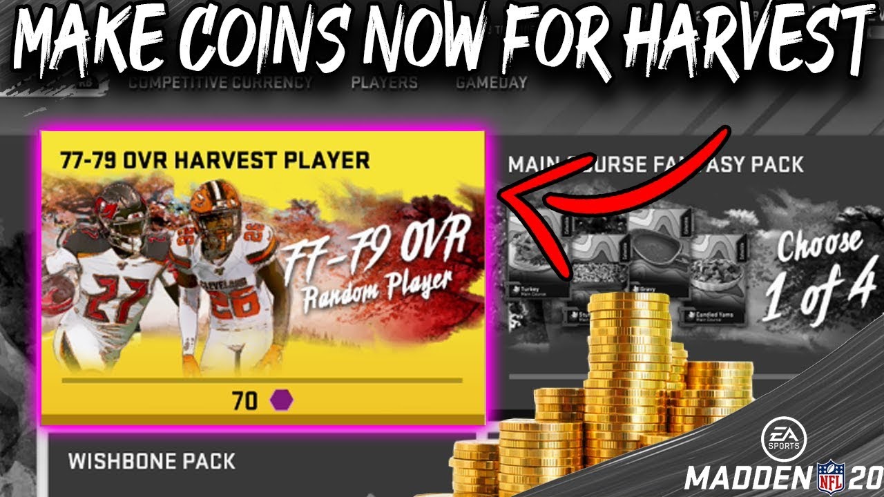 HOW TO MAKE COINS NOW IN THE HARVEST PROMO! [MADDEN 20 ULTIMATE TEAM]