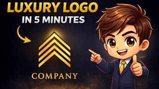 How to Design a Luxury Gold Logo in Canva | Professional Logo Design Tutorial screenshot 2