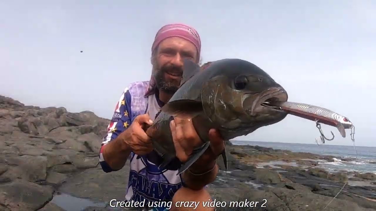 Probando nueva zona, capturas variadas- lightspinning desde costa- Cabo Verde 2021  #marinatarrafal