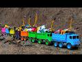 RC TRACTORS, MEGA RC TRUCKS, RC MACHINES COLLECTION!! EXCAVATOR LESU ET30H, KABOLITE K350-200 DIGGER