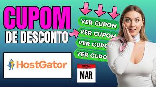CUPOM HOSTGATOR MARÇO 2026 - CUPOM DE DESCONTO HOSTGATOR - 20/03/2026