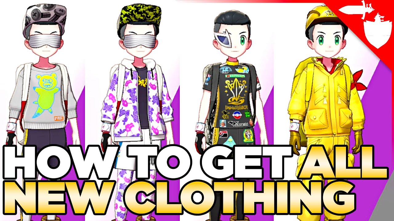 How To Unlock All New Clothing From Crown Tundra Pokemon Sword And Shield Dlc Youtube