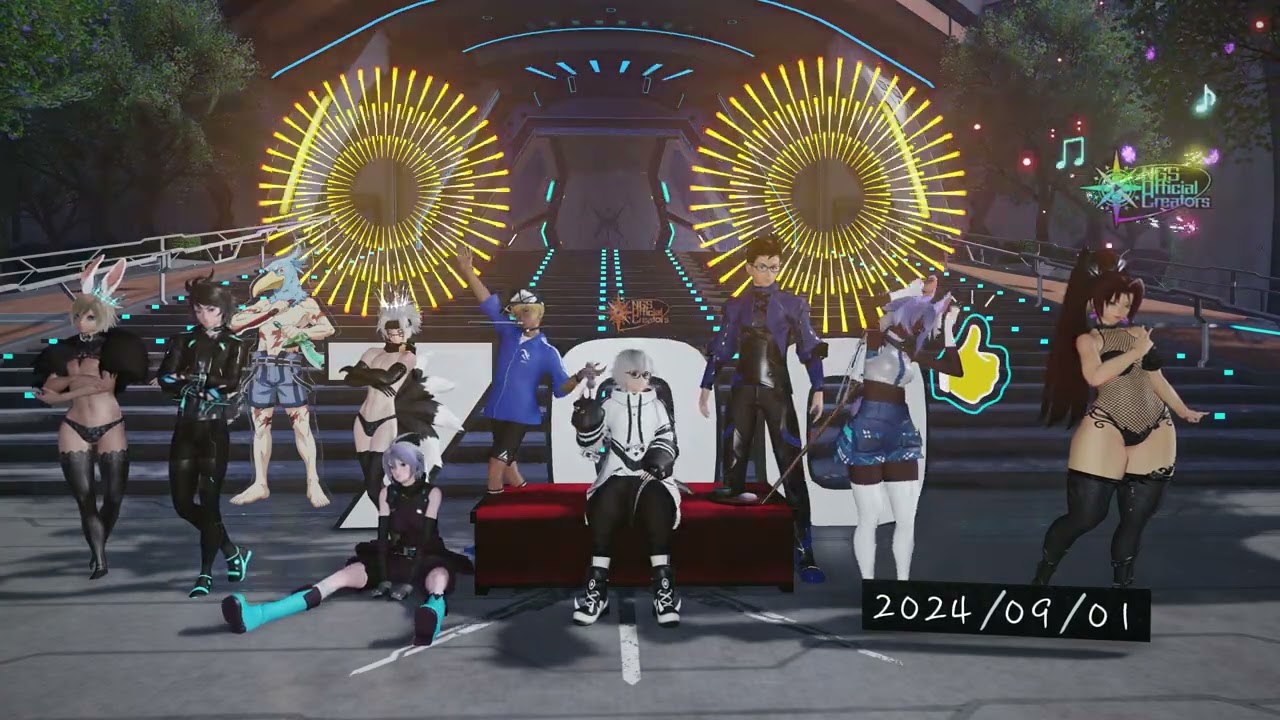 Group Shot Behind the Scenes (PSO2:NGS Global Ship 1 - 9/1/24)