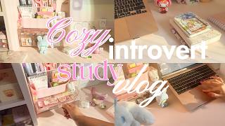 cozy introvert vlog 🍓 | indian girl | study sessions 📝 | calm setup 🩰 | slow living 🍀