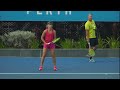 Daria Gavrilova practice session
