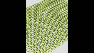 Knitting FX Setup 01 in Cinema 4D rendered with Redshift | #shorts
