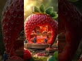 🍓Inside a Strawberry Factory 🍯 | Mini Workers’ Sweet Secret! #shorts #strawberry #viralshorts