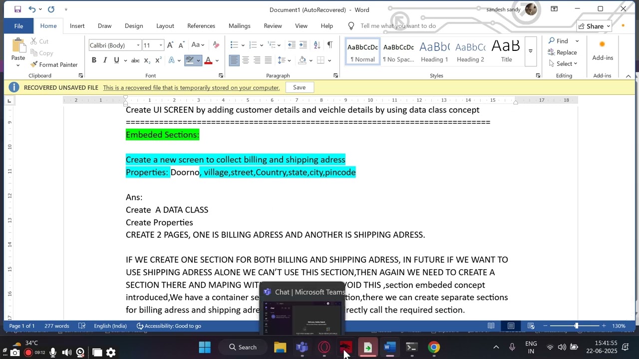 why do we need to embedded sections in Pega