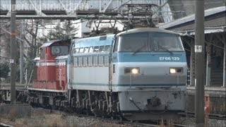 JR貨物 EF66 129号機+DD51 759号機 廃車回送 臨時貨物列車8867レ 2012.3