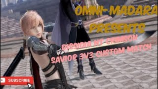 Dissidia NT Lightning custom 3v3 #GivinThemHellWithMyLightning