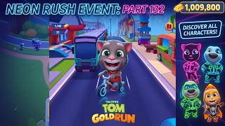 Talking Tom Gold Run Walkthrough Gameplay   Discover All The Characters Neon Rush Event Part 132 screenshot 2