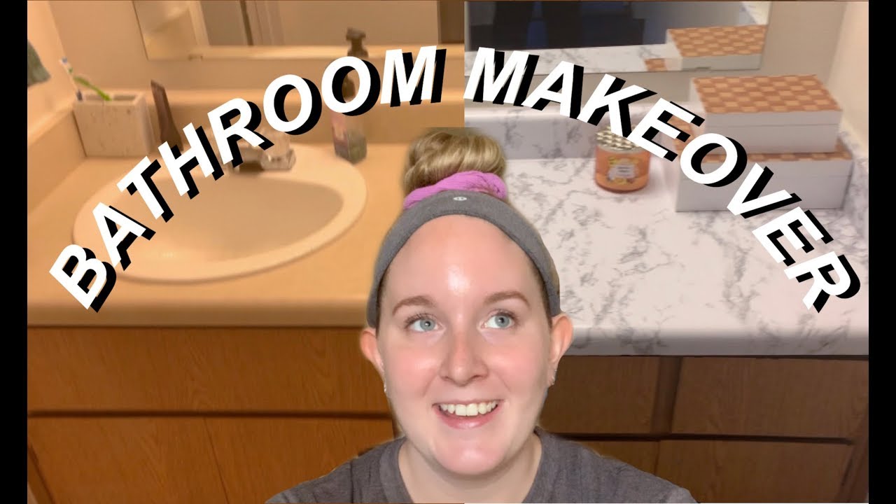 DIY APARTMENT BATHROOM MAKEOVER YouTube