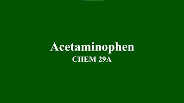 Synthesis of Acetaminophen