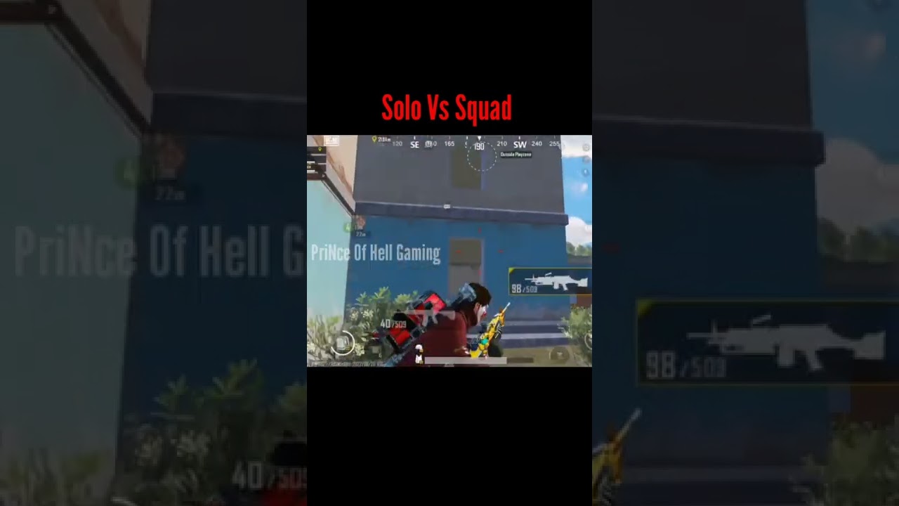Solo Vs Squad | PriNce Of Hell Gaming | BGMI | Short Videos |
