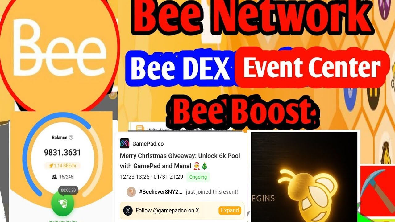 Bee Network Big Update 🚀 | Bee DEX, Event Center & Bee Boost Explained