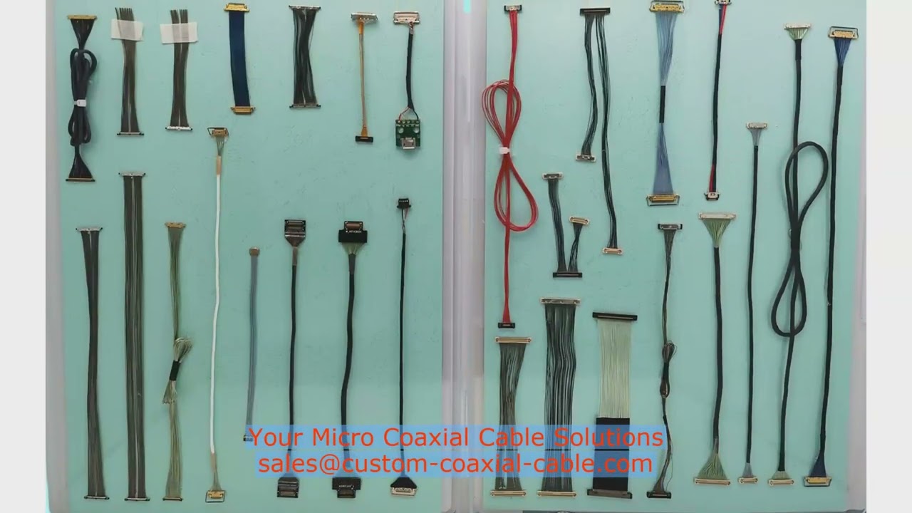 MOQ 50 ohm ribbon cable for robotics 20453-240T-02 micro-coax wire Japan distributor elco cable asse