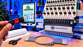 🧵 How To Upload Files And Setup An Embroidery Project On The SewTech ST-1501 👏🏽