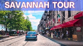 Savannah Georgia Drive Tour 4K Check the incredible River Street